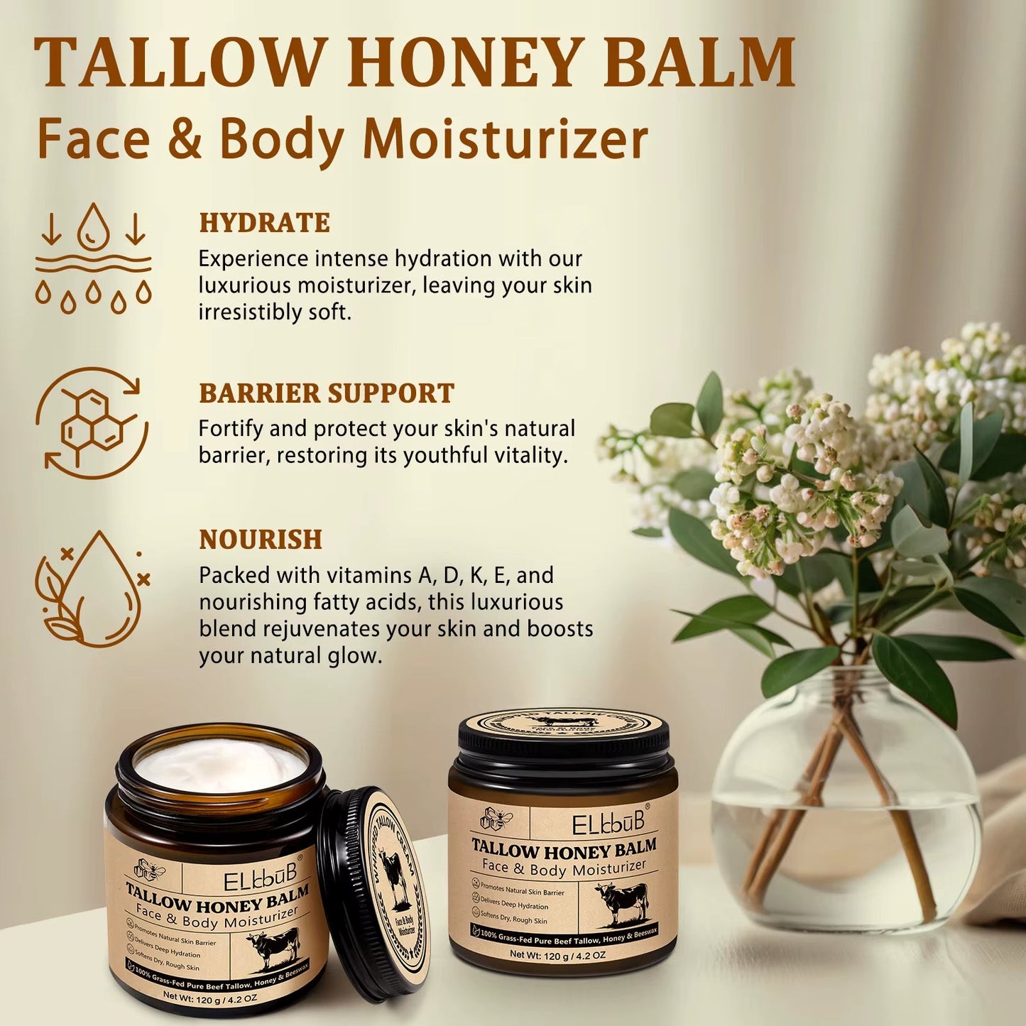 ELBBUB Tallow Honey Balm