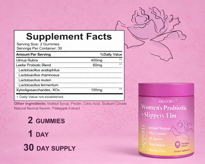 Women’s Probiotic + Slippery Elm Gummies